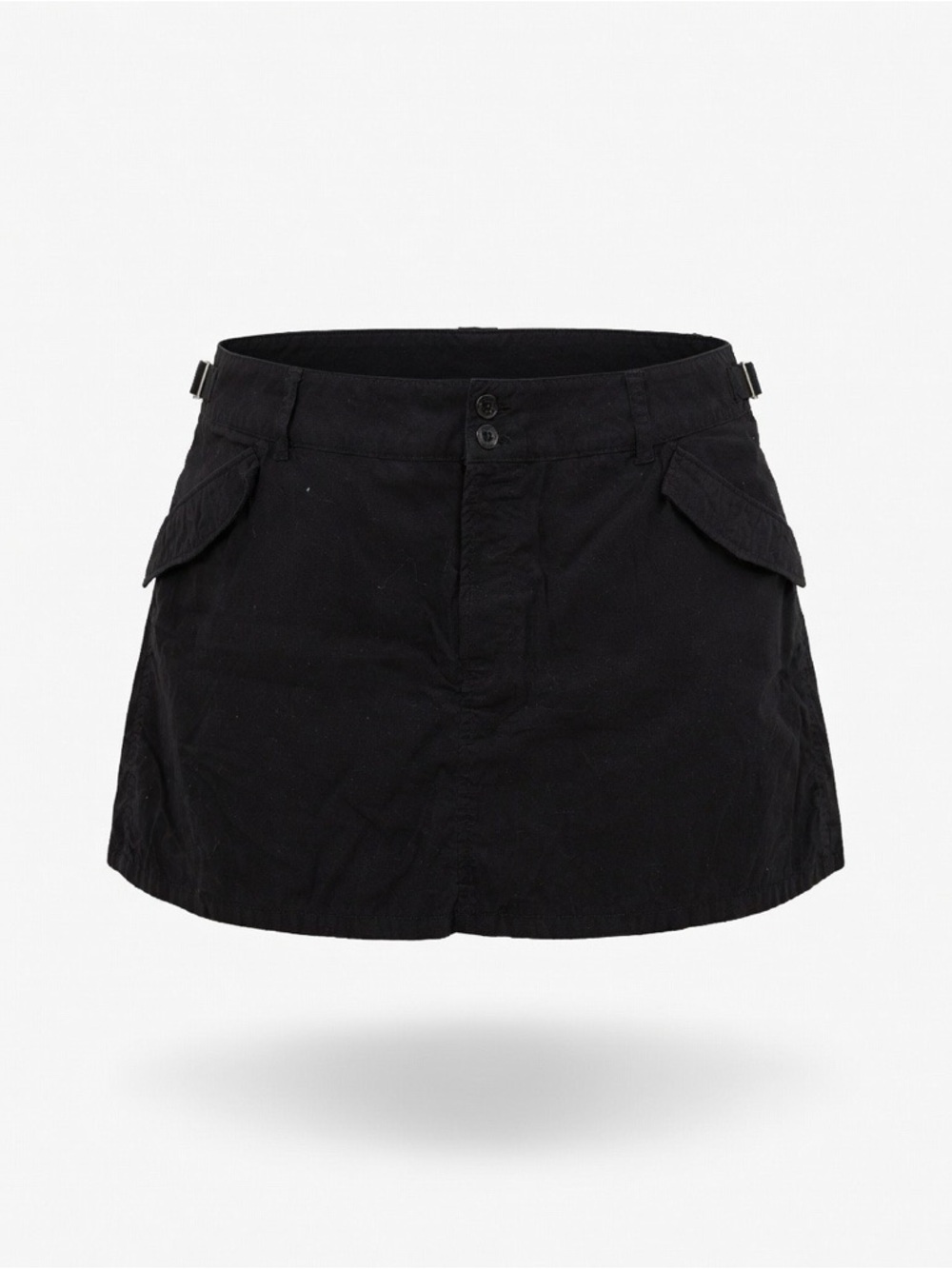 H&M Black Utility Mini Skirt with Pockets
